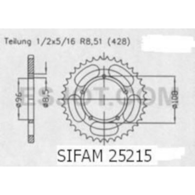 Rozeta pro MZ 25215CZ49